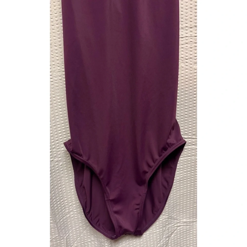 Balera Women's Athletic Racer Back One-Piece Purple Swimsuit SZ Large